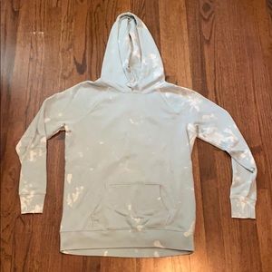 Bleach-dyed hoodie